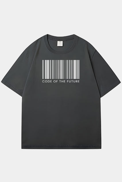 Oversized Code of the Future Raised Logo T-Shirt