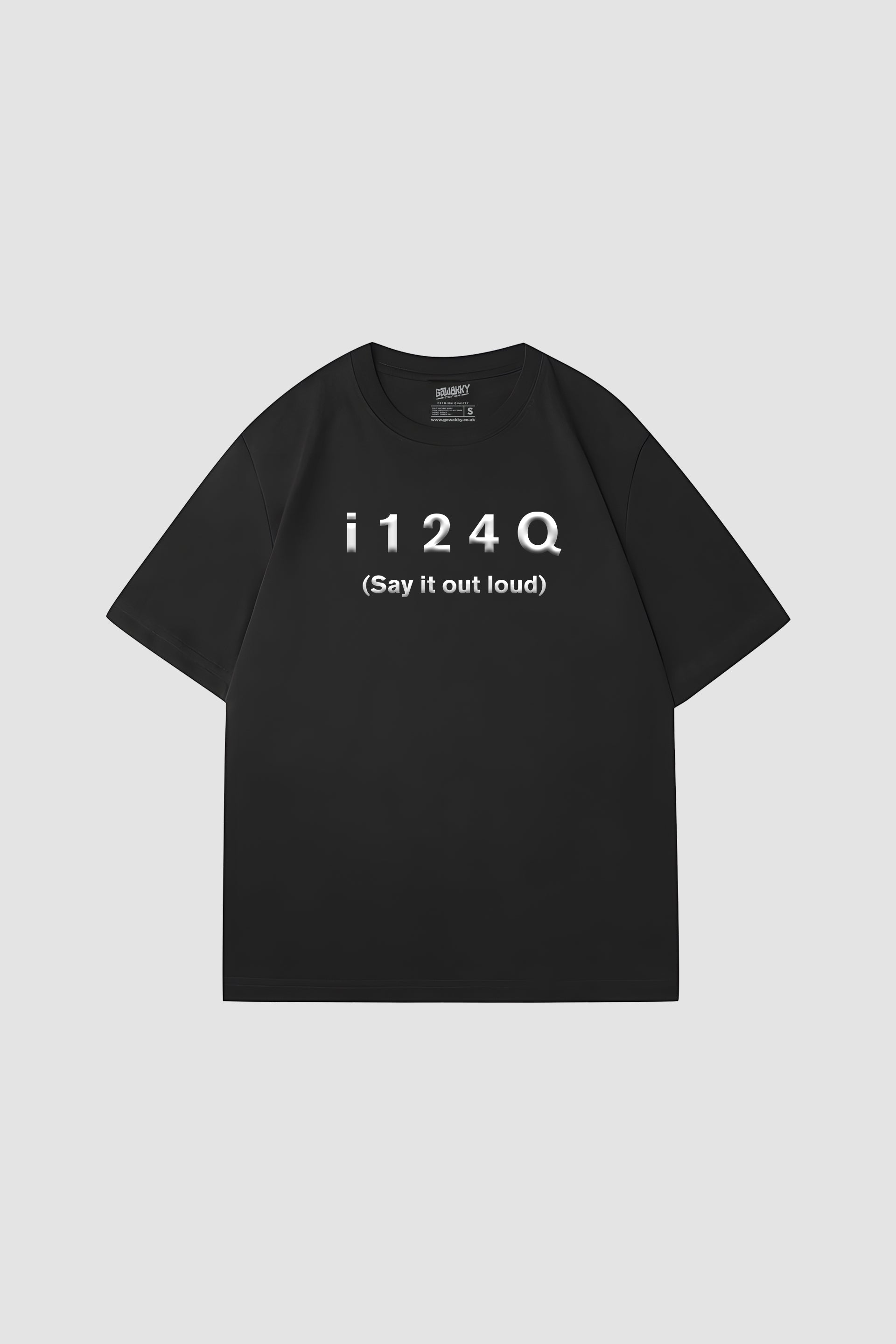 Oversized i124Q Tee - Puff Print