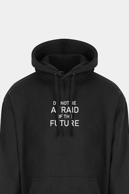 Black Regular Fit Cotton Hoodie