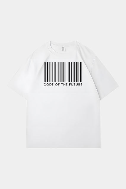 Oversized Code of the Future Raised Logo T-Shirt