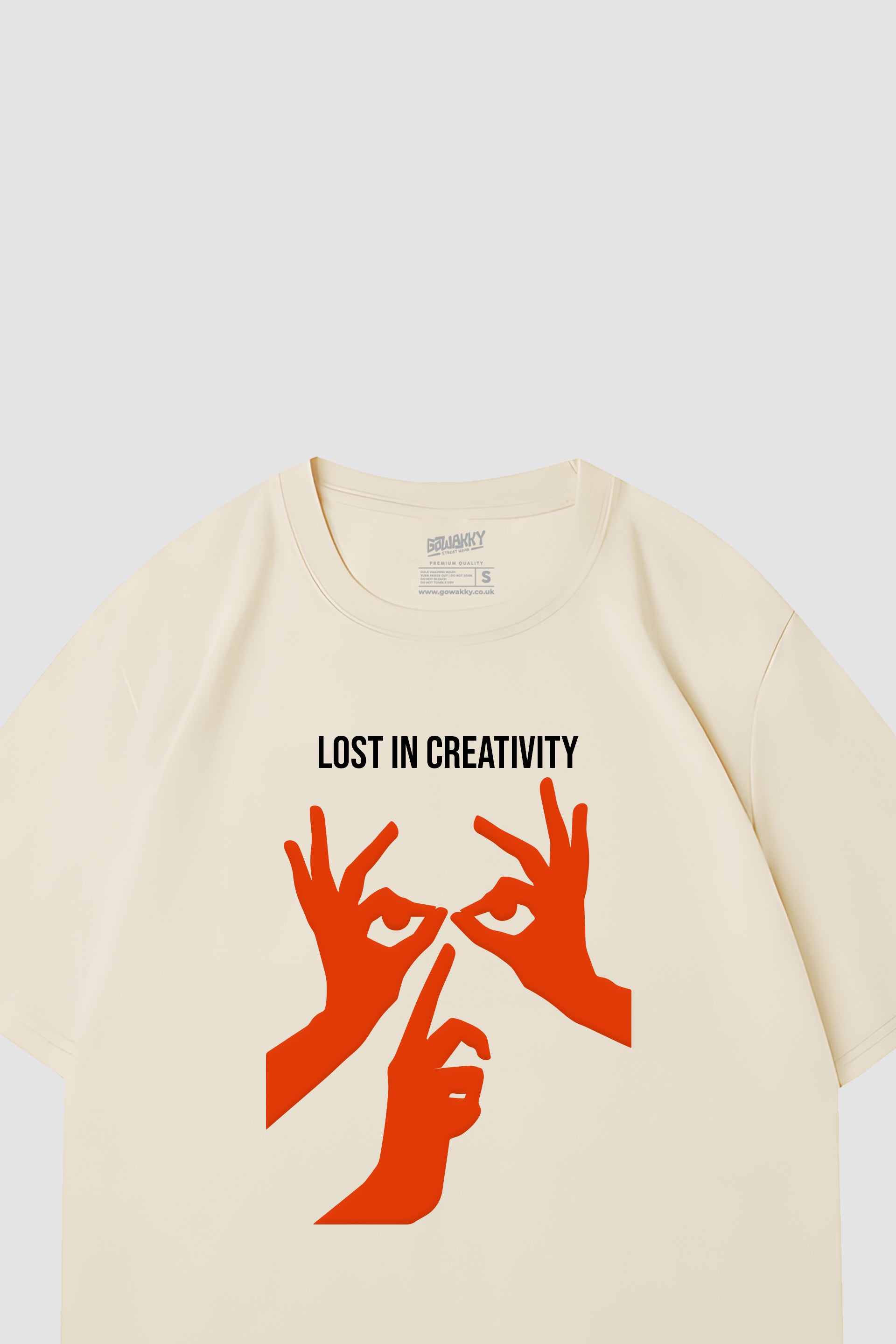 Oversized Lost in Creativity Tee - Puff Print