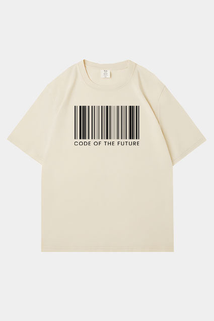 Oversized Code of the Future Raised Logo T-Shirt