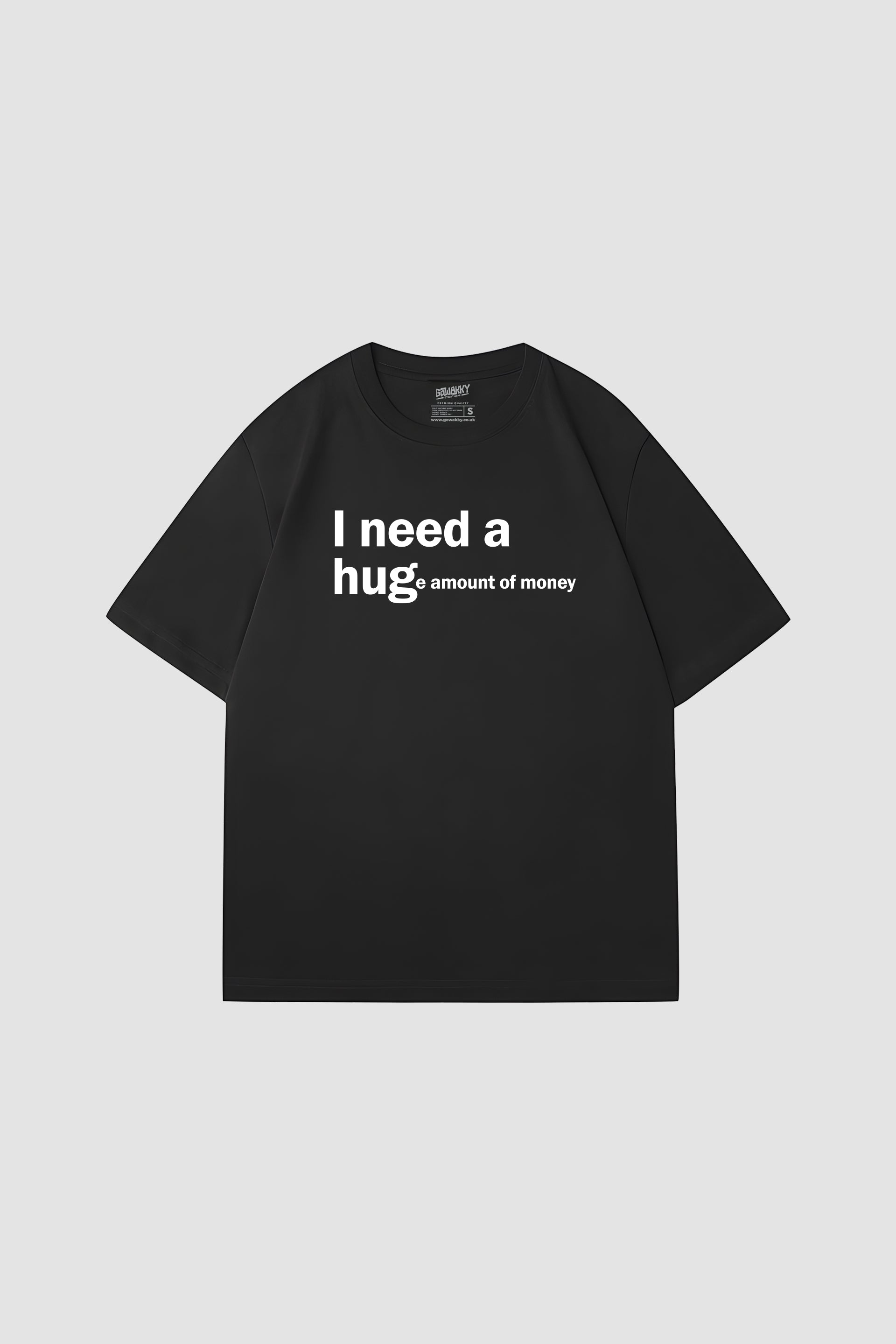 Oversized i need hug Tee - Puff Print