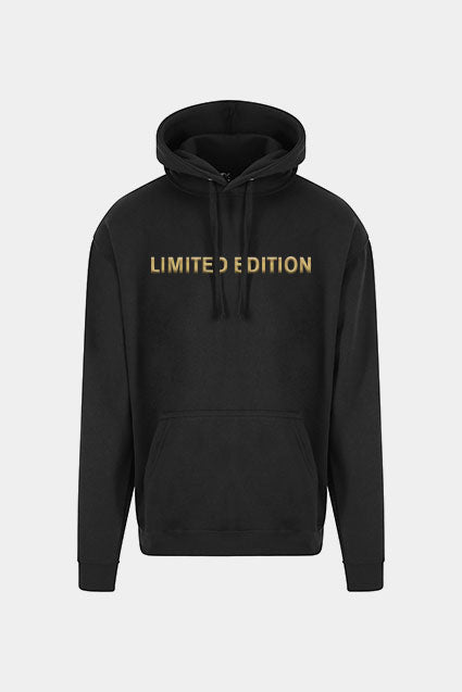 Black Regular Fit Cotton Hoodie