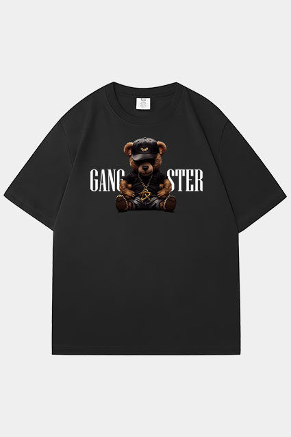 Oversized Gangster Graphic T-Shirt