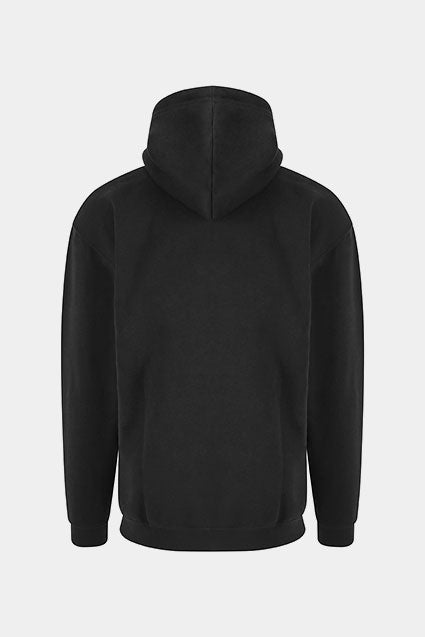 Black Regular Fit Cotton Hoodie