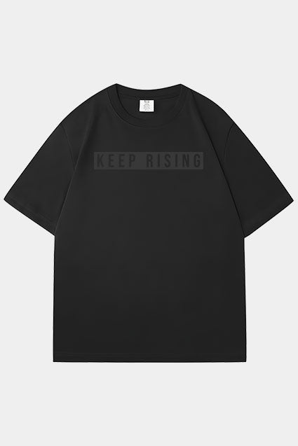 Oversized Keep Rising Raised Logo T-Shirt