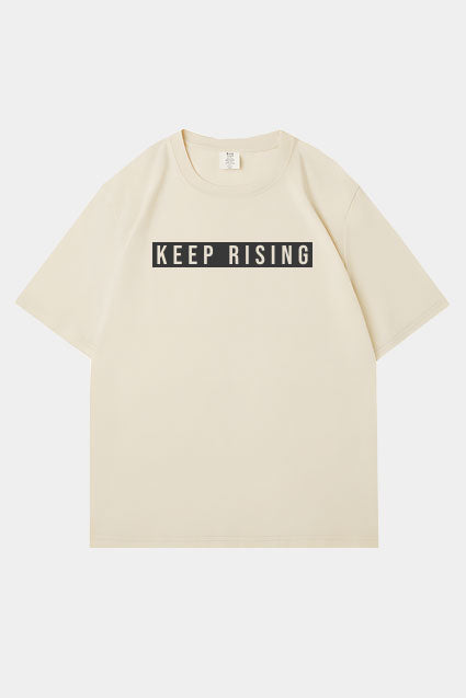 Oversized Keep Rising Raised Logo T-Shirt