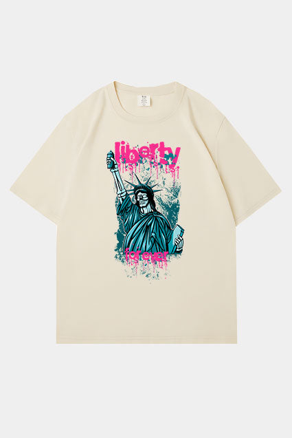 Oversized Liberty Graphic T-Shirt