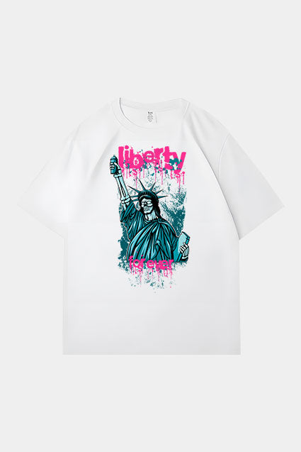 Oversized Liberty Graphic T-Shirt