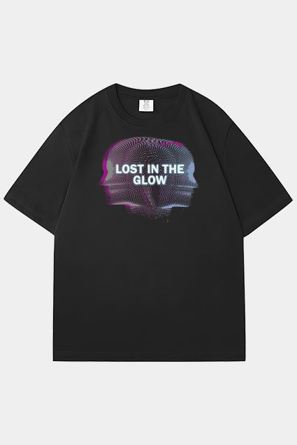 Oversized Lost In The Glow Graphic T-Shirt