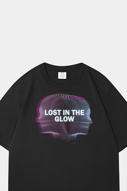 Oversized Lost In The Glow Graphic T-Shirt