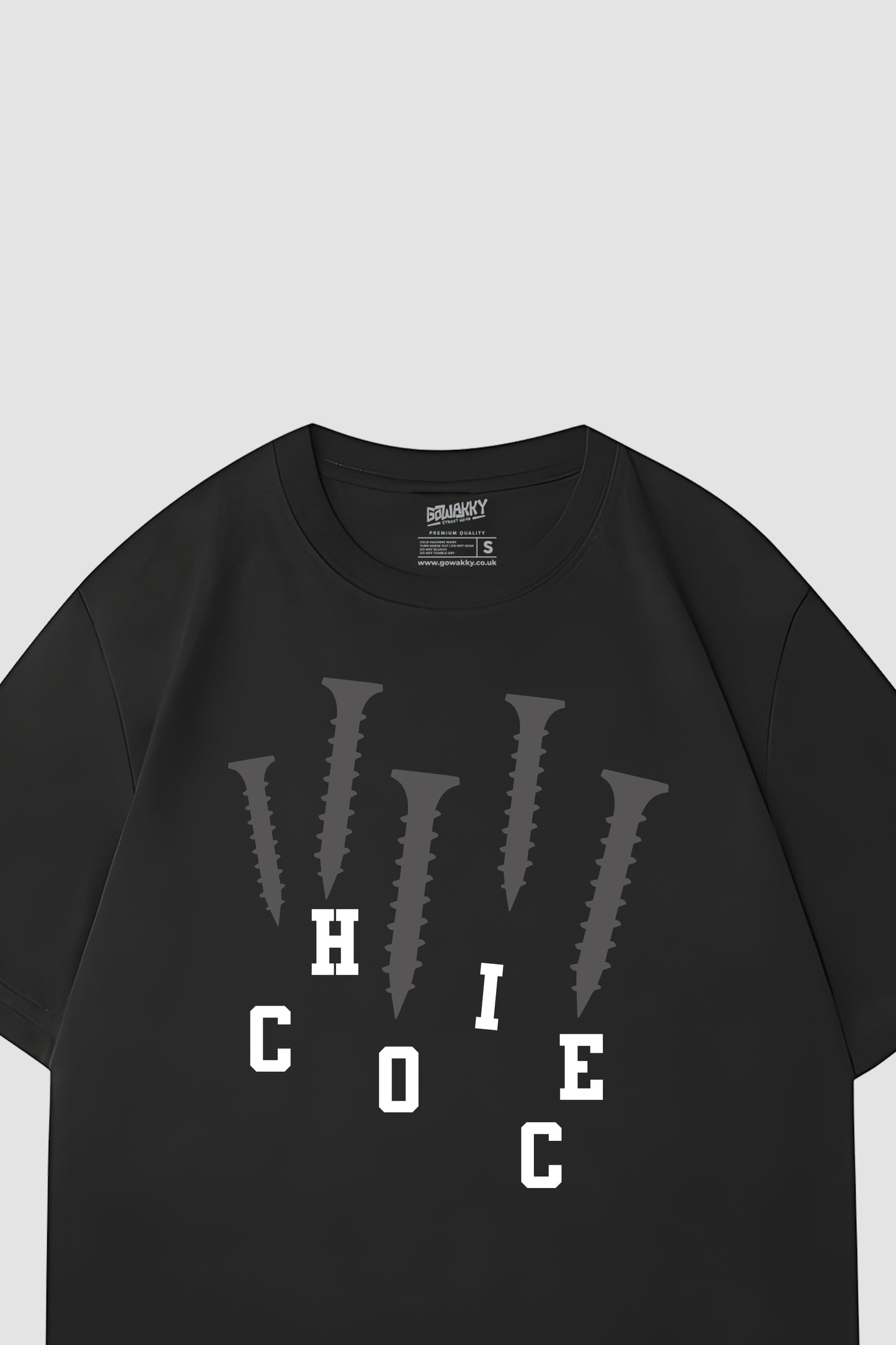 Oversized Choice Flock Print Tee