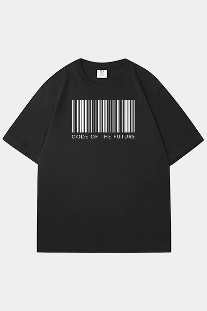 Oversized Code of the Future Raised Logo T-Shirt