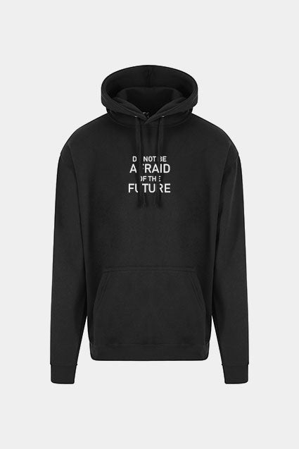 Black Regular Fit Cotton Hoodie