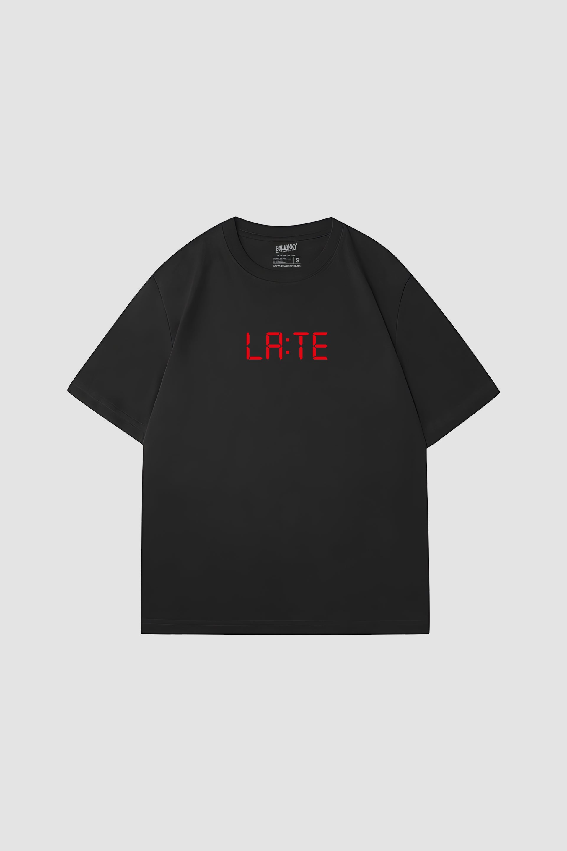 Oversized LATE Tee - Red Metallic